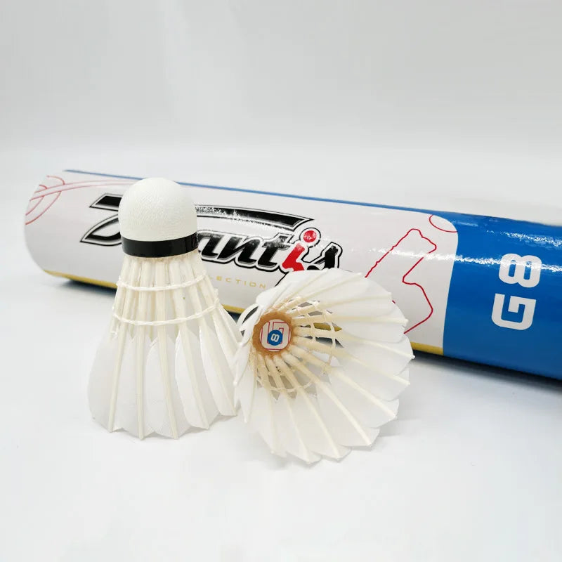 Factory Dmantis G8 Tournament Regular Badminton Shuttlecocks Goose Feather Ball  Natural Fiber Cork Durable Training Shuttlecock