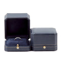 Stock Luxury Blue Paper Ring Box Wedding Gift Jewellery Ring Box