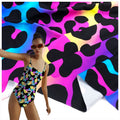 Smooth Breathable Nylon Leopard Animal Printed Stretch Spandex Fabric for Swimwear Underwear Sportswear Lingerie