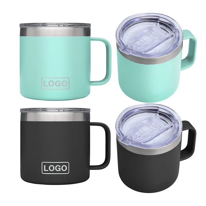 24 12 14oz Vacuum Double Insulated Coffee Mug for Camping Stainless Steel 14OZ Car Cup Modern Home Beer Mug Back to School