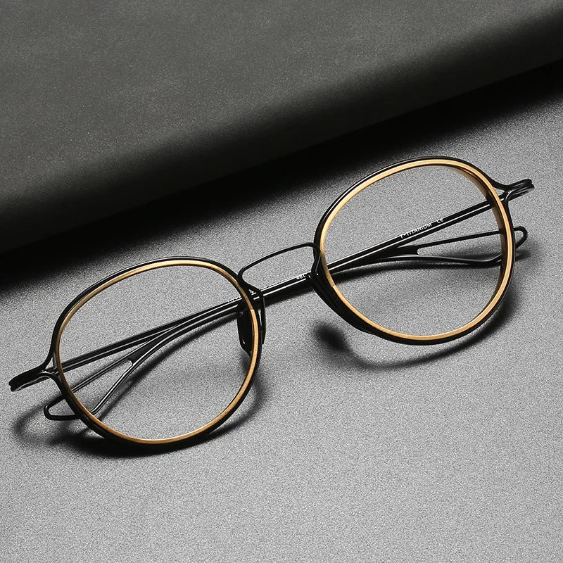 CS-DTX100 Retro Titanium Glasses Men Eyeglasses Optical Frame New Arrival Fashion Luxury Glasses