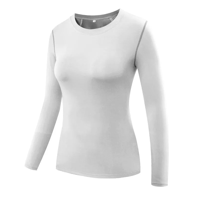 Yoga Tops Fitness T Shirt Long Sleeve Quick Dry Women Sport T Shirt Gym Workout Long Sleeve Tshirt