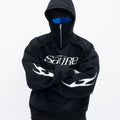High Street Custom Printed 100% Cotton Fleece Unisex Half Zip Hoodie with High Collar Crop Top Design for Autumn
