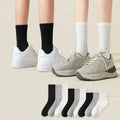 Wholesale 100% Cotton Crew Socks Plain White Black Short Ankle Sport Socks Women Men Custom Logo High Quality Casual Autumn