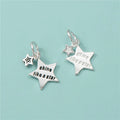 11mm Shine Like a Star Vintage 925 Sterling Silver Star Charm Pendants With Ring for Necklace Jewelry Making