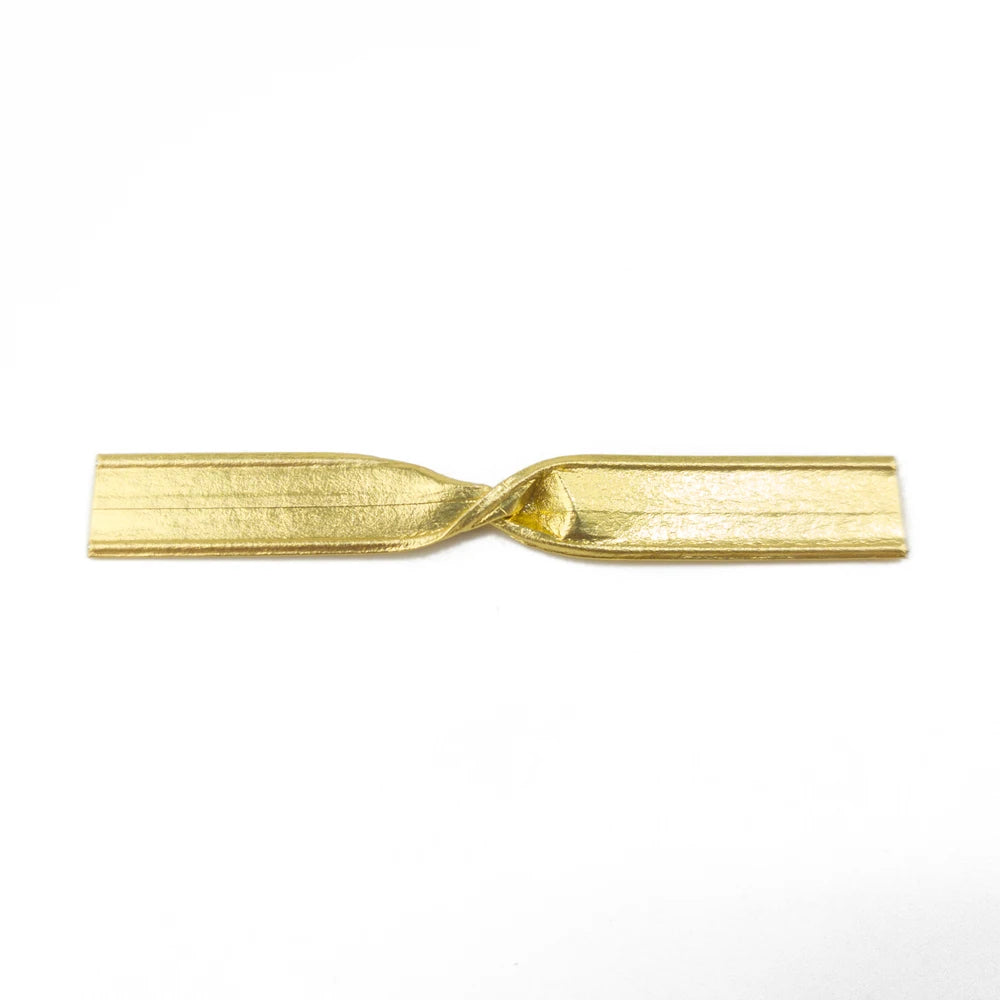 Unimbus Direct Factory Supply Gold Paper Double Wire Clips for Candy & Chocolate Packaging Fast Production Delivery MOQ 1000pcs