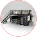 2025 Australian Designer Office Prefabricated Modular Portable Bar Mobile Tiny Prefab Homes Living Container House