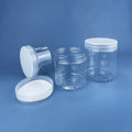 Wholesale Factory Cosmetics Storage Box  50ml 60ml 100ml  120ml 250mlTransparent PET Wide Mouth Plastic Container Packaging
