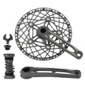 JIANKUN Ultra Light Aluminum Alloy Folding Bicycle Crankset BCD130mm Hollow Chain Ring with 52/53/56/58T Bike Chainwheel