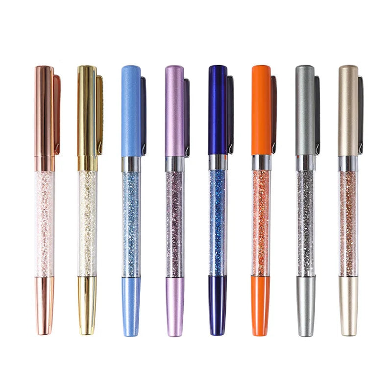 Hot Sale Personalized Rose Gold Premium Rollerball Pen 0.5 mm Writing Width Sports Body Type Logo Metal Material for Gifts