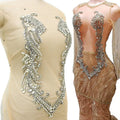 Fashion Wholesale Keering Sew on Rhinestone Bodice Applique Bridal Crystal Dress