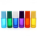 In Stock 5ml Matte rainbow Colors Roll on Glass Bottle for Perfume/essential Oil