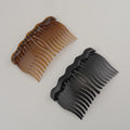 5.4cm*8.5cm 3.35 Inch 17teeth Waved Bar Plain Plastic Hair Combs for DIY Bridal Crown Hair Accessories Side combs Brown Black