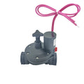 DN20 Plastic Manual Control Solenoid Valve Gas Irrigation 12VDC 24VDC Pneumatic Power Magnetic Latching Shutoff Structure CE OEM