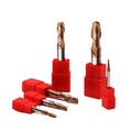 HRC55 TiCN Coated Tungsten Carbide High Efficiency Trimmer Bit 2 Flutes Flat CNC Router Cutters Industrial Grade Carpentry