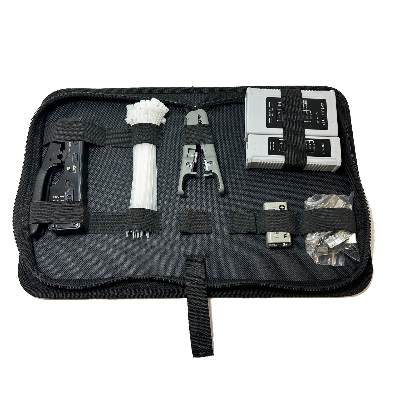 Ethernet Repair Cutter Wire Stripper Hand Pliers Tool Kit Set Network Cable Tester Rj45 Crimping Tool Kit