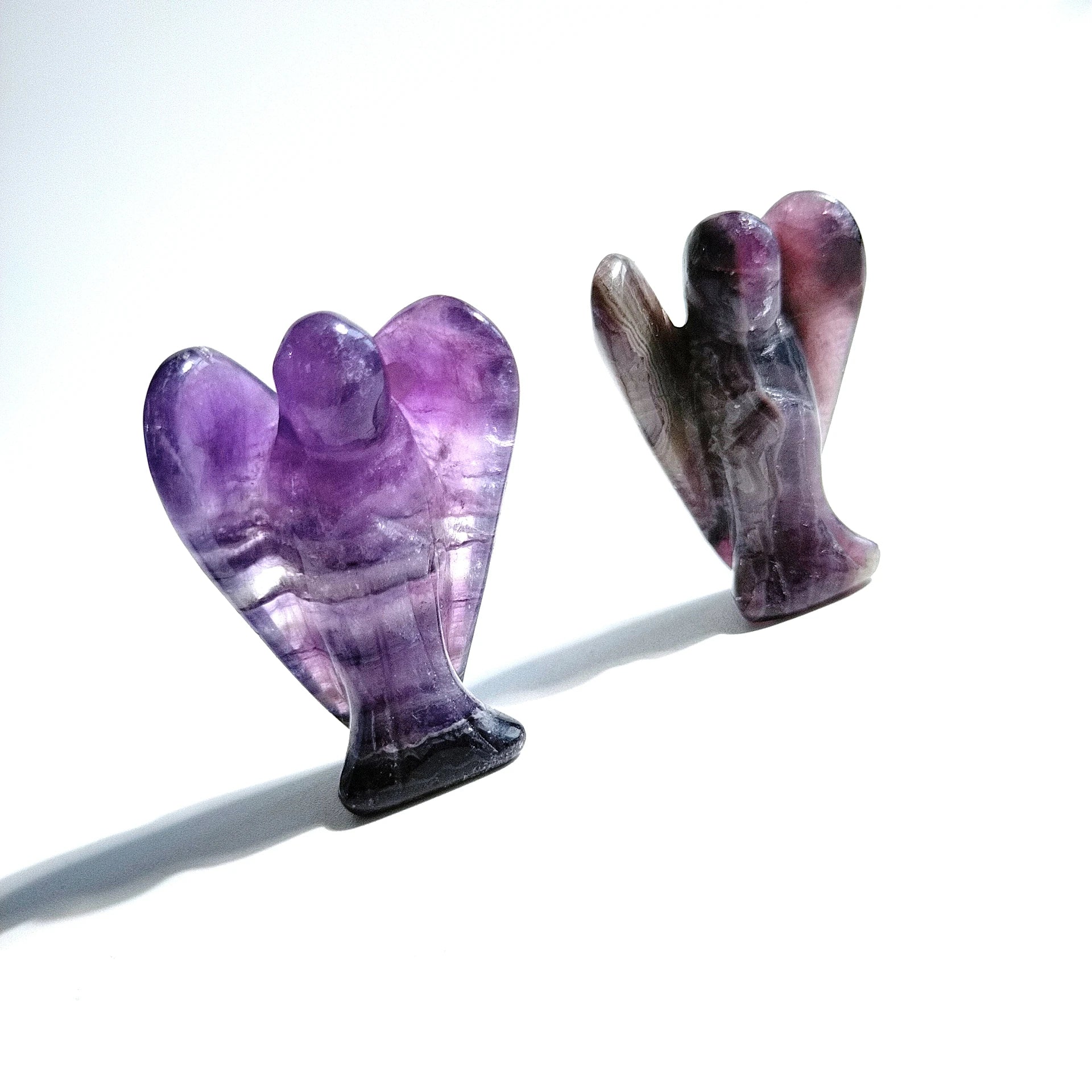 Huiying New Amethyst small pocket stone angel 1.5 inch Crafts