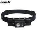 Boruit IPX6 Waterproof Multi-Function LED Headlamp Outdoor Hunting Rechargeable Light Removable Headlight Lights