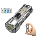 Kensun Mini Red Blue Side Dual Light Waterproof Rechargeable Usb Led Tactical Torch Light Lantern Outdoor Flashlight