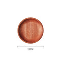 Ebony Wood Round Ring Dish Decorative Holder Organizer Necklace Bracelet Display Wedding Wood Jewelry Tray Wooden Trinket Dish