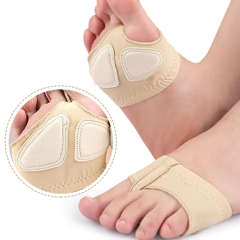 Women's Lyrical Ballet Ballroom/Latin Shoes Toe Pad Paw Thong Half Sole Foot Fitness Accessory Genuine Leather Lining Skin Color