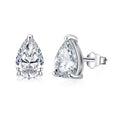 New Arrivals Fashion Jewelry Pear Cut Moissanite Diamond 925 Sterling Silver Stud Earring for Women Girls