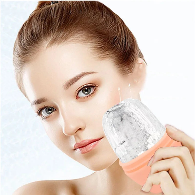 Custom Reusable Beauty Ice Facial Roller For Face Skin Care Silicone Ice Stick Mold Massager