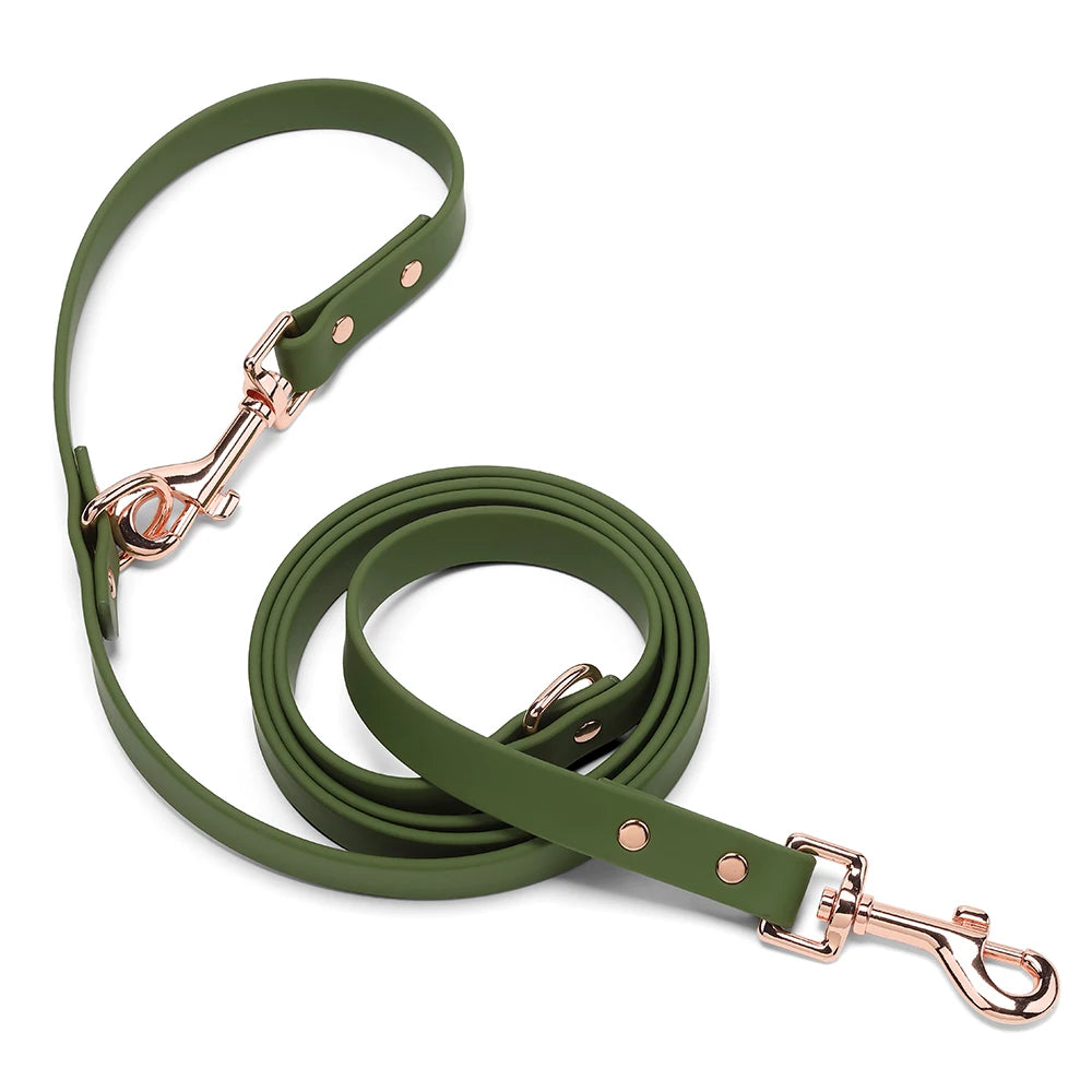 OEM/ODM Customizable PVC Pet Accessory Reflective Reversible Quick Release Padded TPU Dog Collar Training Double Collar Leash