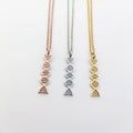 DNA Necklace Double Helix Chemistry Science Molecule Biology Necklace and Earrings Stainless Steel 18K Gold Plated Jewelry Set