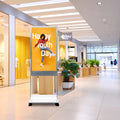 Indoor/Outdoor IP65 Floor Stand LCD Touchscreen Advertising Display for Retail Store with Digital Signage