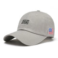 Wholesale High Quality USA Flag Grey Baseball Cap American Flag Vintage Hats