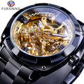 Automatic Mechanical Men Watches Forsining Watch Men's Fashion Waterproof Skeleton Mechanical Man Clock Relogio Masculino