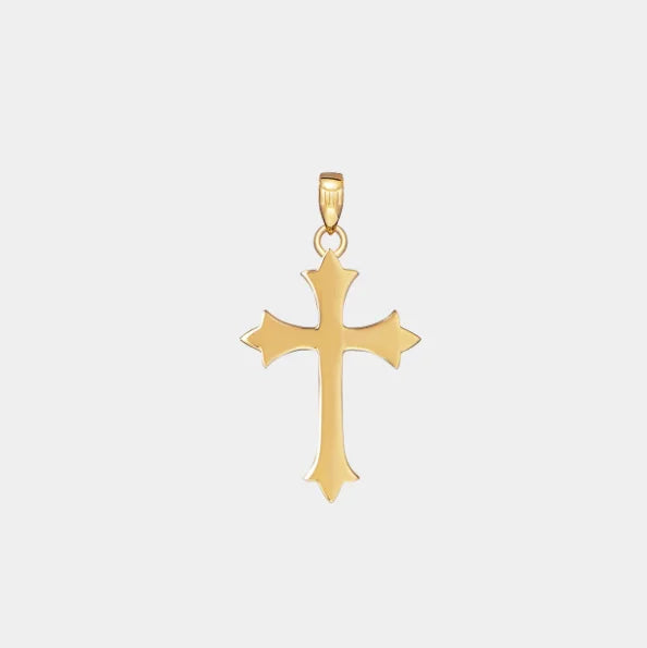 Inspire Jewelry High Polished Stainless Steel Medieval Cross Pendant Religious Vintage Charm Engagement Wear Jewelry for Unisex