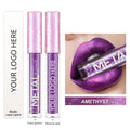 Wholesale No Logo Private Label Custom Makeup Waterproof Matte Glitter Metallic Liquid  Lip Stick