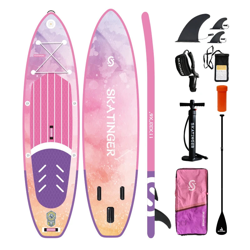 Skatinger Customizable OEM Stand Paddle Surfboard New Drop Stitch Material Inflatable SUP Paddleboard for Water Sports