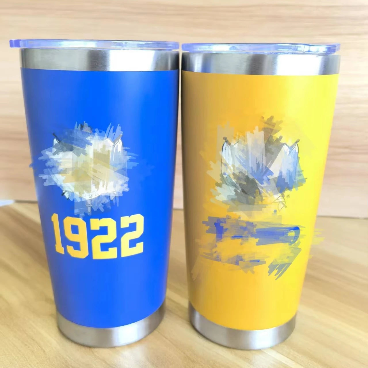 Hot Selling Stainless Steel 20oz Eco-Friendly Custom Tumbler for Greek Sorority and Fraternity Promotional Use