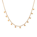 Geili Ladies Collar Butterfly Design Stainless Steel Pendant Necklace Collana Gold Plated Flower Clavicle Chain Pendant Necklace