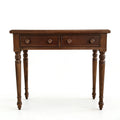 American Retro Solid Wood Console Table with Two Drawers