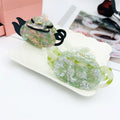 Jade Pot Shaped Gloss Ponytail Hair Holder Claw Women's Cellulose Acetate Hair Clip Accessory Designs