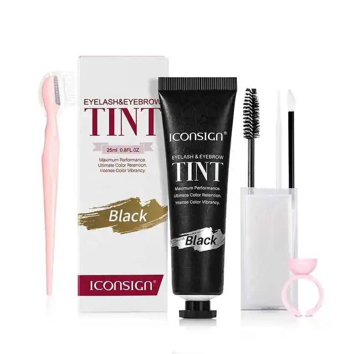Professional Eyebrow Tinting Brow Henna Private Label Brown Brow Dye Gel Mixed Eyelash Eyebrow Tint Kit Tinted Brow Gel