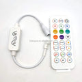 Smart App Control 2.4G Wireless 24 Key Remote Control Mini Music Sync Rhythm SPI Music Controller for Ws2811 Strip Light