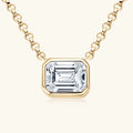 Wholesale Grade D 1ct Moissanite Diamond Pendant Necklaces 925 Sterling Silver with GRA Certified Moissanite Jewelry for Women