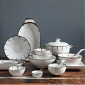 Wholesale Cheap Dinner Set Plates & Bowl Dinnerware Ceramic Dinner Plates for Kitchen and Restaurant