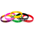 Wholesale Custom Logo Sport and Fashion Silicone Bracelet Low Price Silicon Wristband with Custom Rubber Bangle