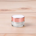 Plastic in Stock Small 5g Clear Rose Gold Lid Empty Lotion Cream Jars Cosmetic Acrylic Lipbalm Container Sengmi Brand