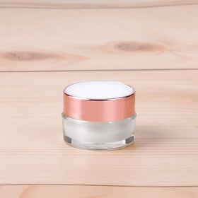Plastic in Stock Small 5g Clear Rose Gold Lid Empty Lotion Cream Jars Cosmetic Acrylic Lipbalm Container Sengmi Brand