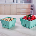 Ceramic Berry Basket Colander Strawberry Decor Fruit Bowls Baskets Kawaii Kitchen Bowl