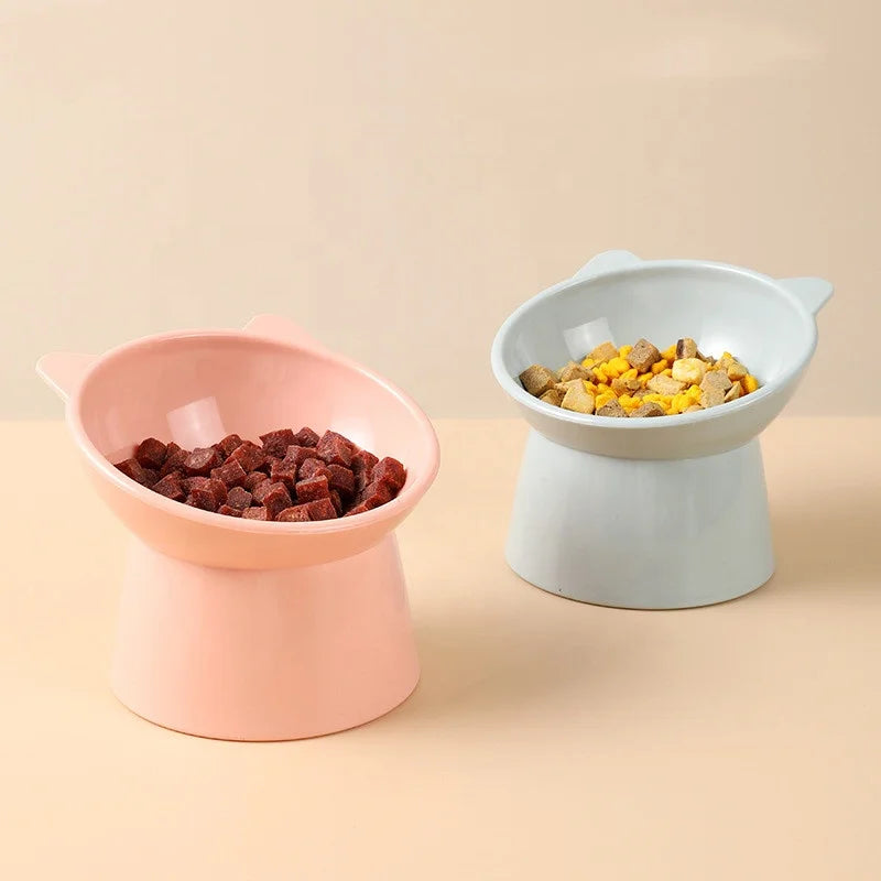 Pet Food Bowl Tilt High Bottom Neck Protection Dog and Cat Food Water Bowl Antidumping Puppy Cat Feeding Supplies