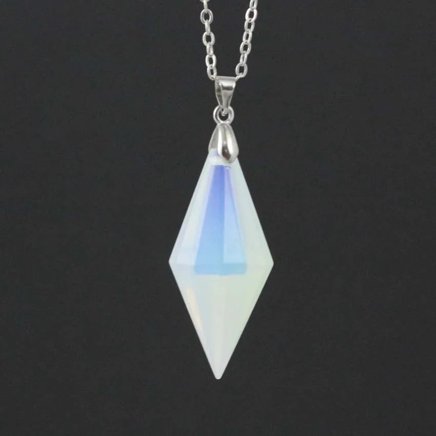 2026 Handmade Beautiful Opalite Christmas Ornaments Healing Crystal Pendulums for Women Gifts