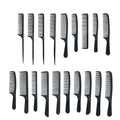 Fine-Tooth Wood Electric Hair Styling Comb Heat Resistant Pin Rat Tail Antistatic Separate Parting Salon Professional Custom